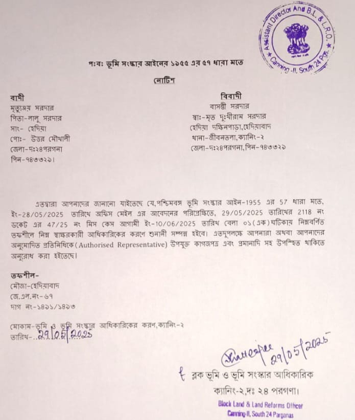 अविवाहित चाचा की मौत के बाद उनकी संपति को अज्ञात महिला के नाम किया गया-मृत्युंजय 